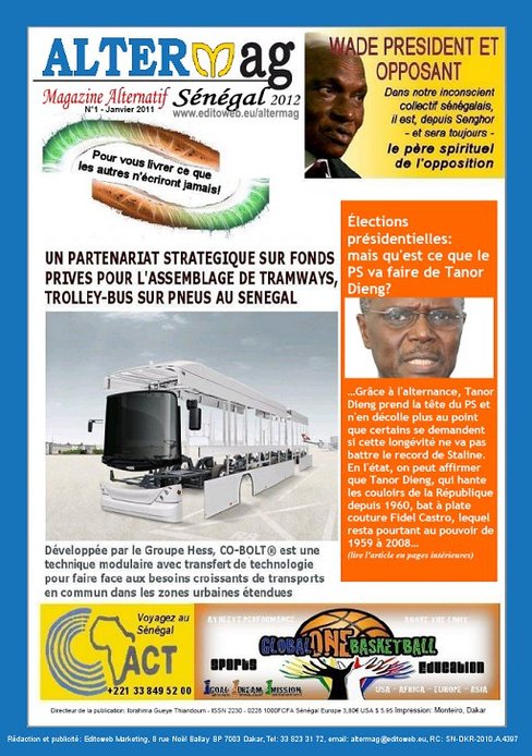 Altermag N°1 sort ce soir des presses de l'imprimerie Monteiro Dakar Altermag N°1 sort ce soir des presses de l'imprimerie Monteiro Dakar