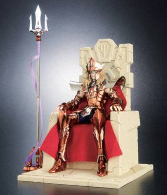 SAINT SEIYA MYTH CLOTH FIGURINE POSEIDON GOD AVEC TRONE