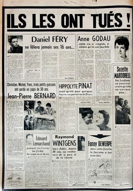 Il y a 50 ans, métro Charonne, la police de Papon tuait 9 manifestants "Ils tapaient en vue de crever les gens"