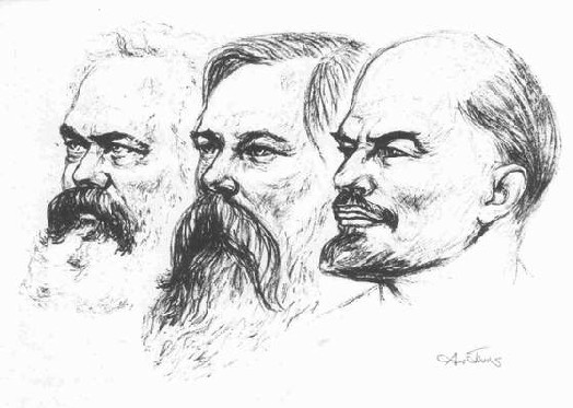 Marx Engels et Lenine