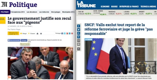 Selon que vous serez patron ou cheminot... L'illustration de la lutte des classes Selon que vous serez patron ou cheminot... L'illustration de la lutte des classes