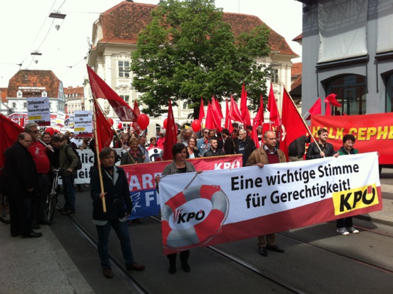 Aux côtés des communistes de Graz (KPÖ) pour le 1er mai (1/2)