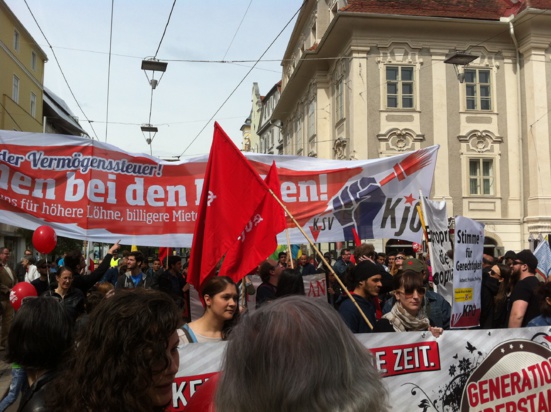 Aux côtés des communistes de Graz (KPÖ) pour le 1er mai (1/2)