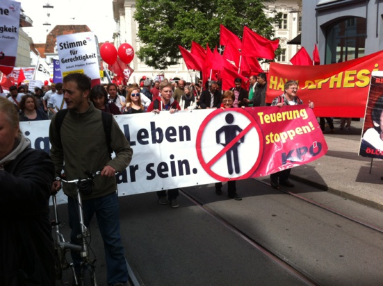 Aux côtés des communistes de Graz (KPÖ) pour le 1er mai (1/2)