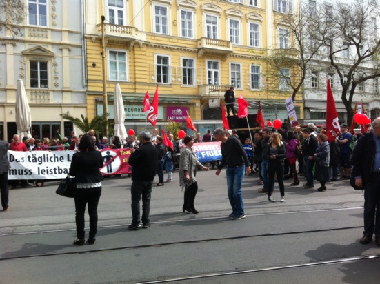 Aux côtés des communistes de Graz (KPÖ) pour le 1er mai (1/2)