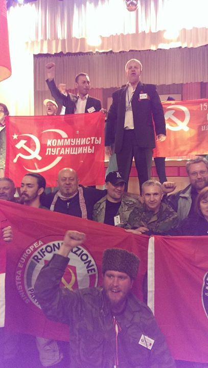 Ils sont venus soutenir les communistes de Lugansk