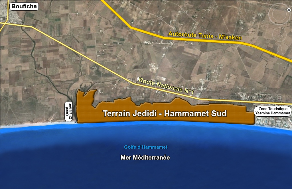 Devenez propriétaire d’un terrain à Jedidi/Hammamet Sud - Tunisie