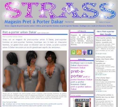 STRASS Magasin Pret à Porter Dakar