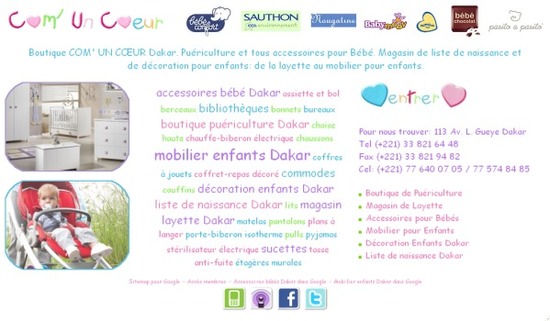 Sortir à Dakar: Com' un Coeur boutique de puériculture