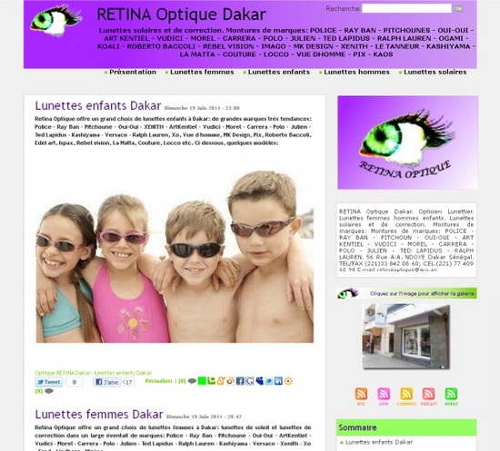 Sortir à Dakar: Retina Optique Sortir à Dakar: Retina Optique
