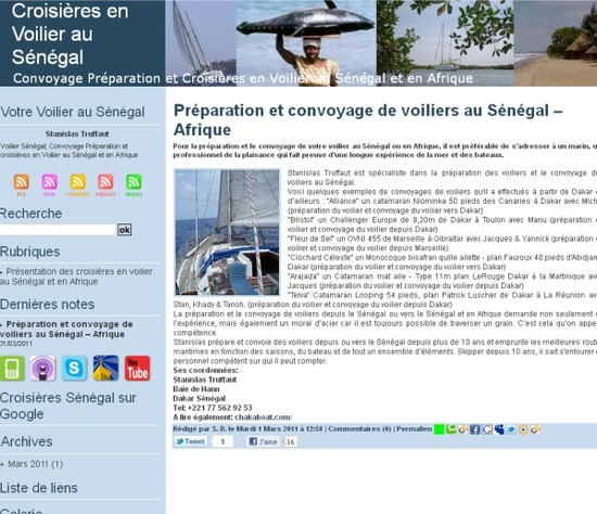 Sortir à Dakar: Croisières en Voilier au Sénégal Sortir à Dakar: Croisières en Voilier au Sénégal