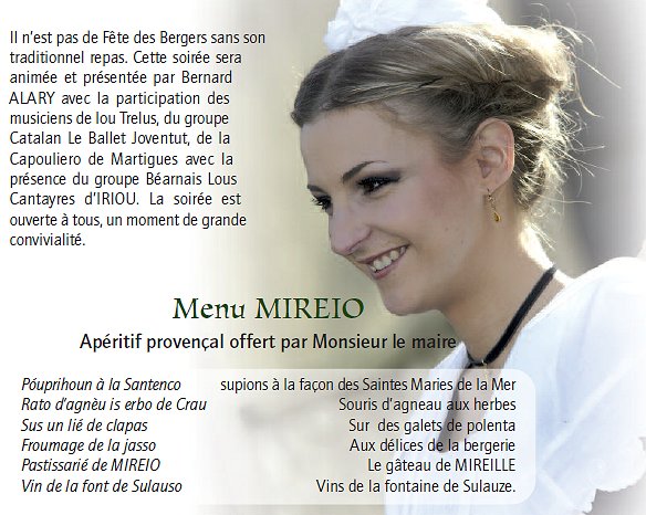 REPAS SPECTACLE DES BERGERS