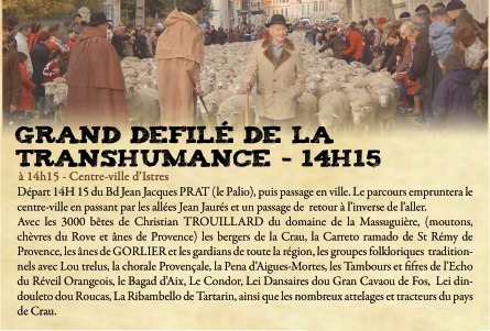 Grand défilé de la transhumance