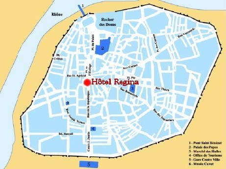  accéder à l'hôtel Régina