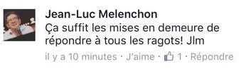 Jean-Luc Mélenchon ne veut plus faire chanter 