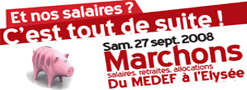 27 septembre : Marche pour les salaires et le pouvoir d’achat