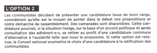 L'option 2 et le délire (complotiste) du ralliement à Montebourg