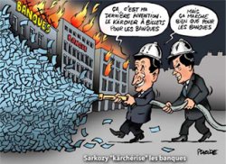 Sarkozy / Emploi : L'argent pour les banques, le discours pour les salariés
