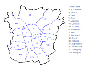 Progression des communistes (KPÖ) dans les conseils de district de Graz (Autriche)