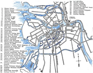 Plan de Petrograd en 1917 Plan de Petrograd en 1917