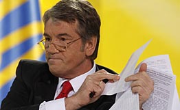 Ukraine-Russie: Iouchtchenko responsable de la dégradation des relations