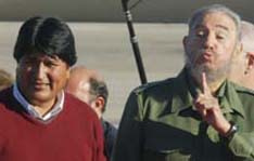 Evo Moralès salue la révolution cubaine et considère Fidel comme un libérateur