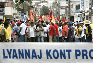 Grève générale en Guadeloupe : Plate forme de revendications