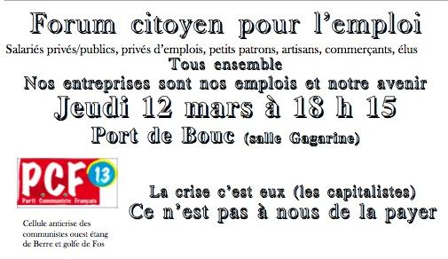 Forum citoyen pour l’emploi