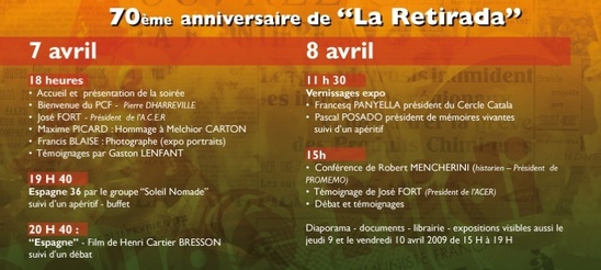 1939 - 2009 …il y a 70 ans : « La retirada » Fin de la guerre d’Espagne
