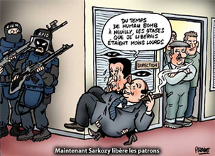 Sarkozy, le bouclier patronal