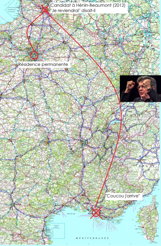 Après Henin-Beaumont (2012), Mélenchon sera candidat aux législatives, probablement à Marseille