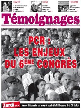 Présentation des enjeux du 6ème Congrès du Parti Communiste Réunionnais