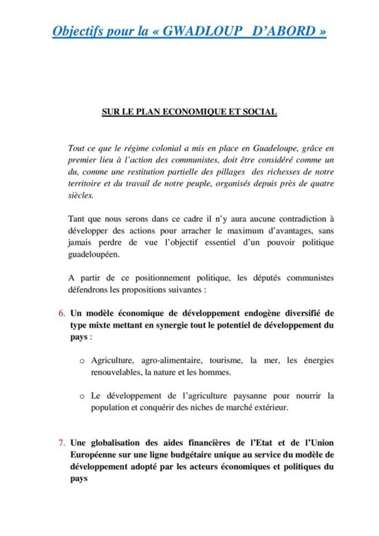 Le Parti Communiste Guadeloupéen (PCG) lance les législatives pour 