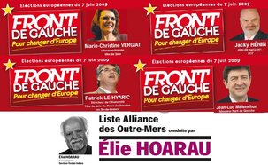 4 Députés du Front de Gauche et 1 Député de l'Alliance des Outre-Mers élus