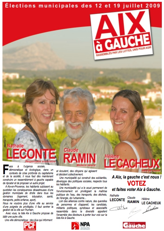 Aix à Gauche : Rassemblés par les luttes, unis pour agir