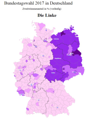 Die Linke : 4.296.762 voix (9,2%) et 69 député.e.s