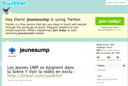 Et si les jeunes de l'UMP apprenaient le français?!