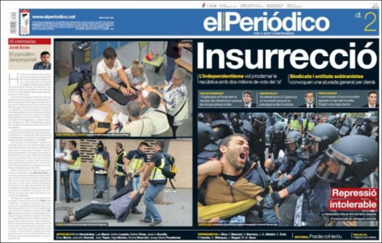 Les unes de la presse catalane du jour