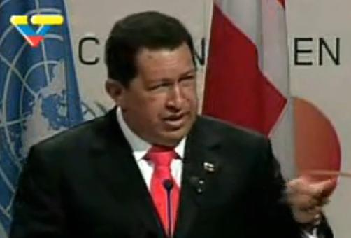 Vidéo et discours d’Hugo Chavez à Copenhague