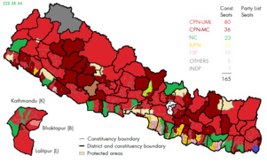 46,91% des voix pour l'alliance communiste/maoïste au Népal (résultats définitifs)