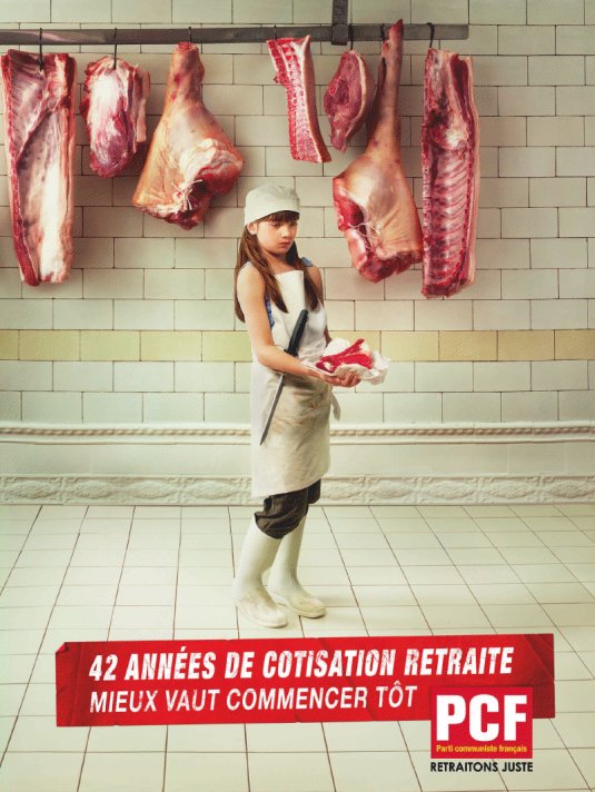 Réforme des retraites : le PCF lance une campagne d'affichage choc