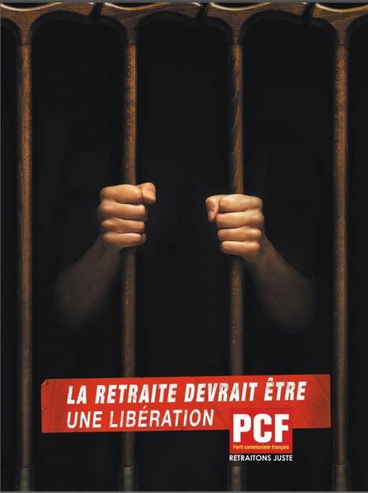 Réforme des retraites : le PCF lance une campagne d'affichage choc