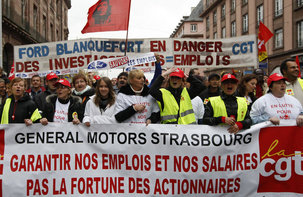 Soutien total au syndicat CGT de General Motors Strasbourg contre le chantage patronal