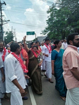 La communiste Mimi Madhu élue maire de Thodupuzha (Kerala)