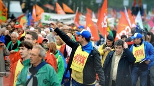Grève européenne à Bruxelles contre l'austérité
