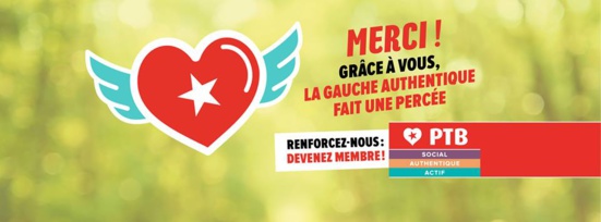 Le PTB passe de 50 à 156 élu.e.s locaux, une percée historique à Bruxelles, en Wallonie et en Flandre