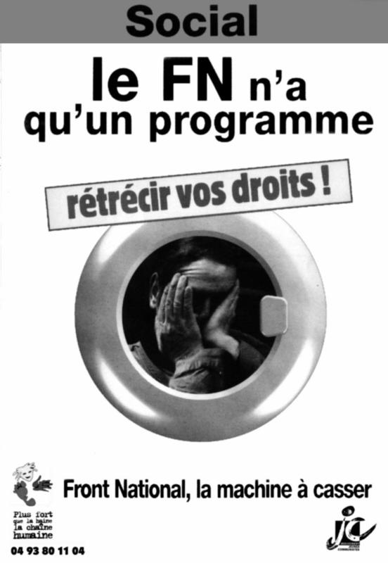 LES JEUNES COMMUNISTES NE CEDERONT PAS FACE AUX PRESSIONS DE L’EXTREME DROITE !