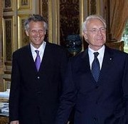 Villepein et Stoiber(CSU-Bavière)