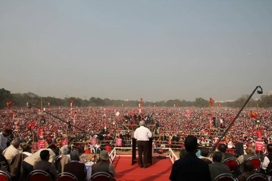 Un million de communistes rassemblés à Kolkata pour la 