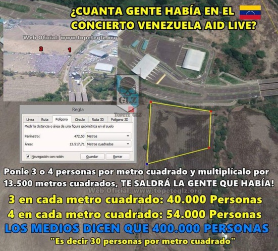 Le Concert “Venezuela Live Aid” à Cúcuta (ville la plus pauvre de Colombie) fait un gros flop